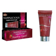 Nipplicious Strawberry Arousal Gel 1oz - Enhance Your Pleasure