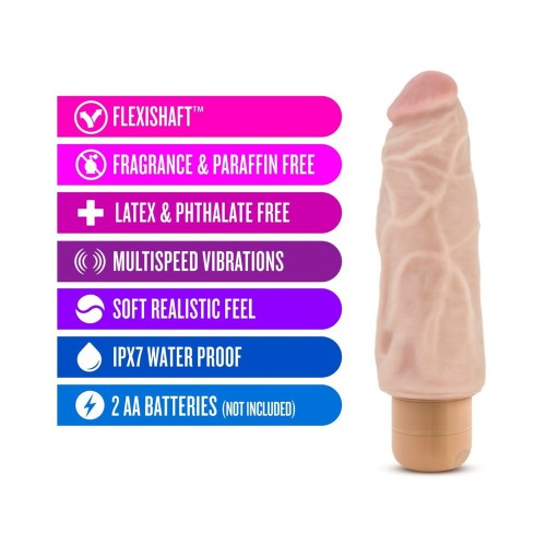 Dr. Skin Vibe 9 Dildo Vibrador Realista de 7.5 in. Beige