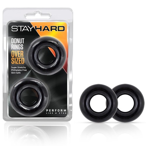 Stay Hard Donut Rings Oversized Cockring 2-Pack