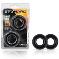 Anillos Stay Hard Donut Oversized 2-Pack