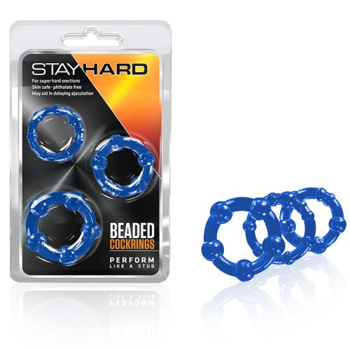 Obtén el Set de Anillos para el Pene con Perlas Stay Hard