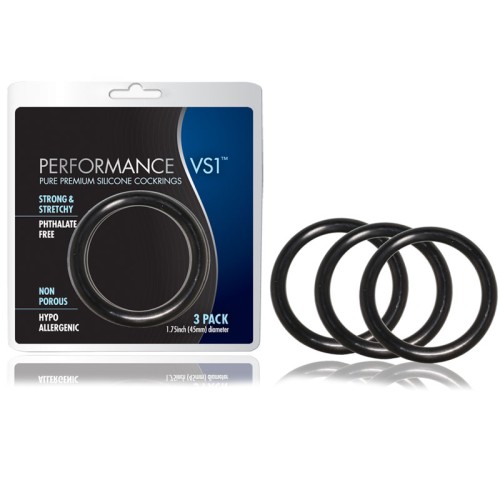 Anillos de Pene de Silicona Premium Performance VS1 3-Pack