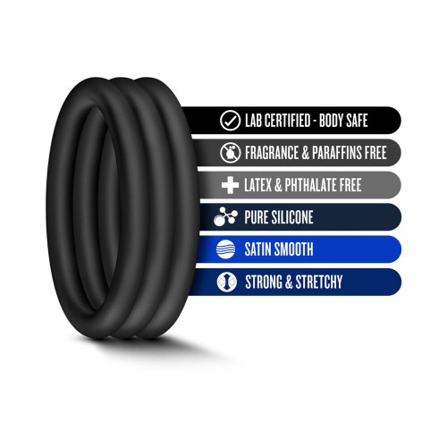 Performance VS1 Premium Silicone Cockrings 3-Pack