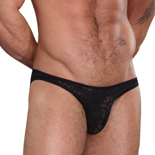 Bikini de Encaje Elástico Male Power - Elegante Lencería Masculina