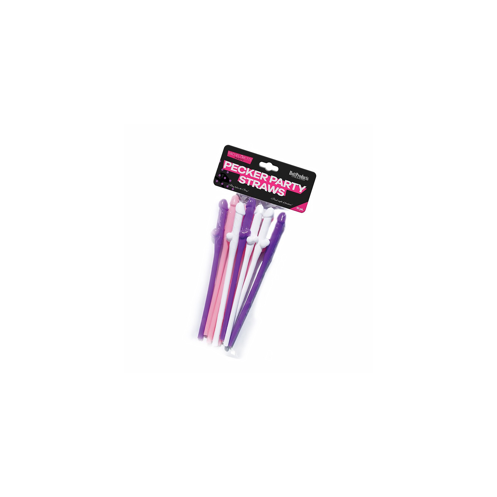 Bachelorette Pecker Party Straws 10-Pack