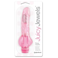 Vibrador Realista Flexible de Cuarzo Rosa Juicy Jewels de Pipedream Rosa