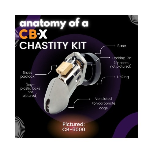 CB-6000 Clear Male Chastity Device for Ultimate Control