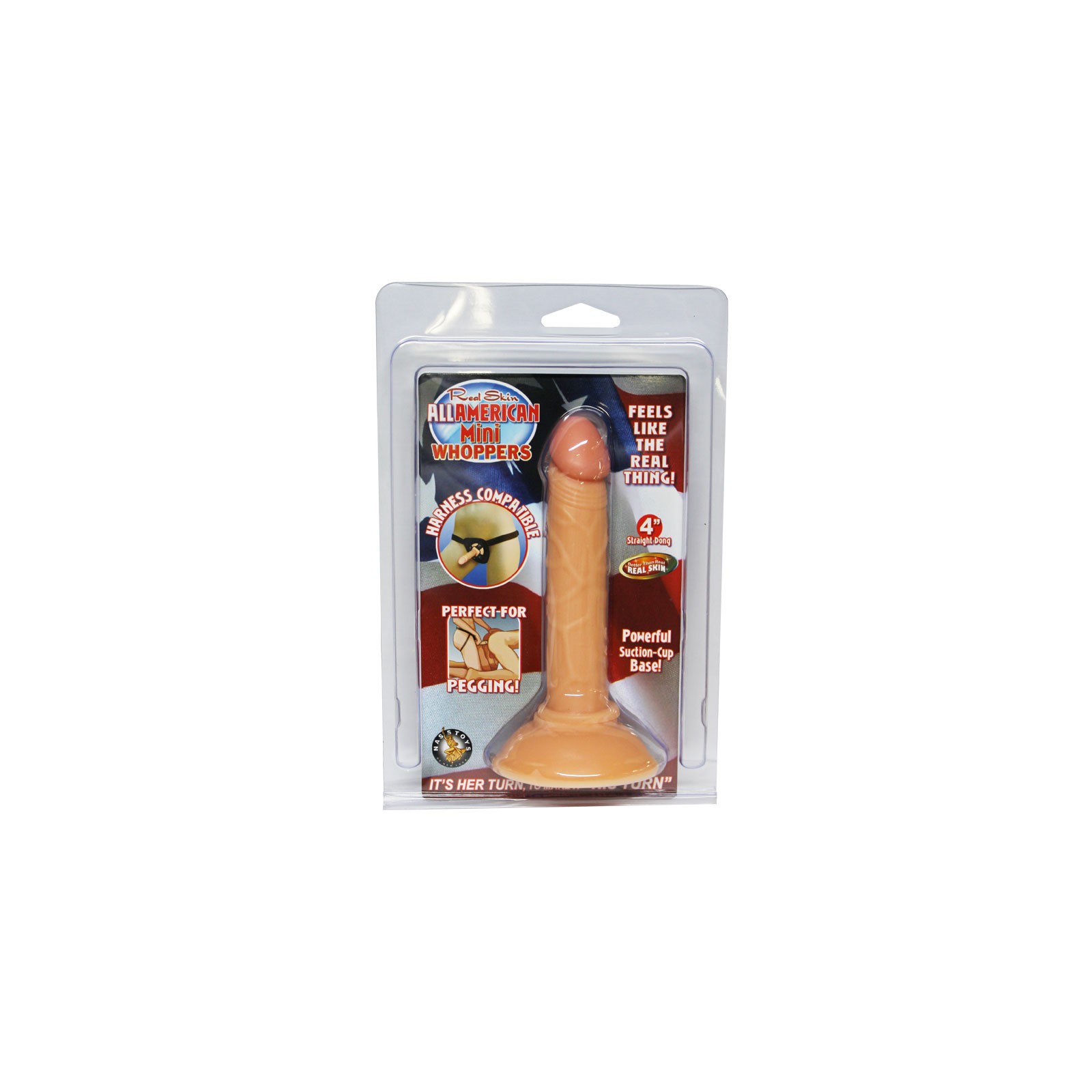 All American Mini Whoppers 4in. Straight Dong