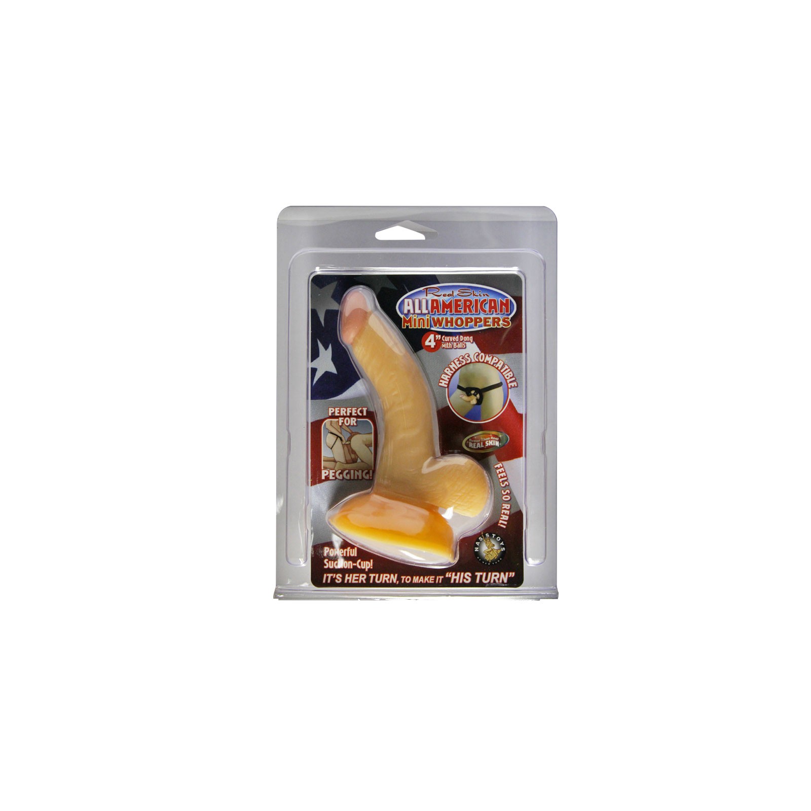 All American Mini Whoppers Curved Dong - Compact Pleasure