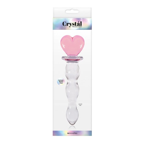 Crystal Heart of Glass 6 in. Dildo