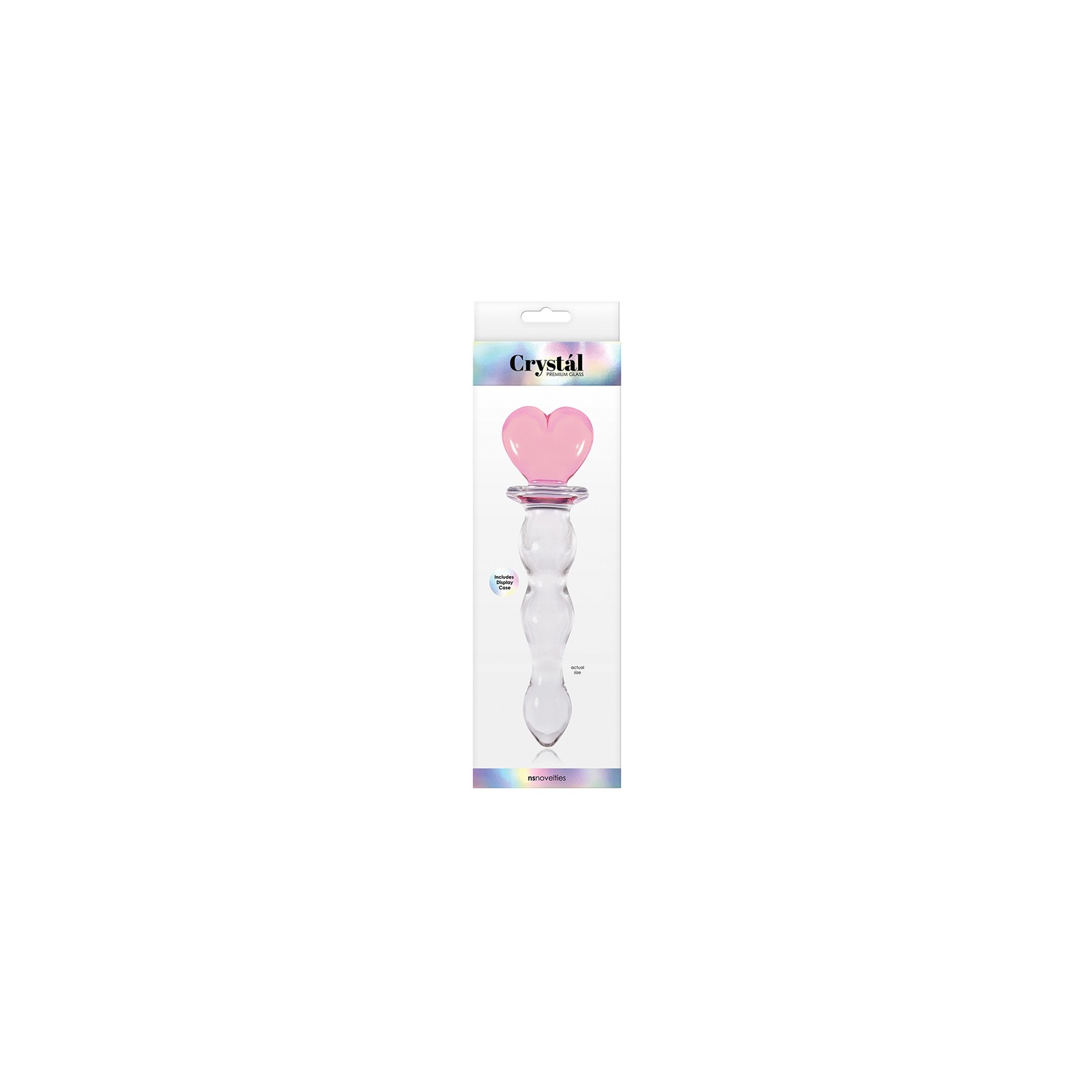 Crystal Heart of Glass 6 in. Dildo