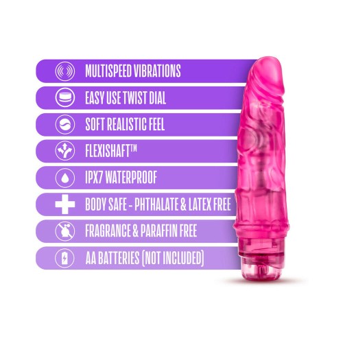 Blush B Yours Vibe 3 Realistic Vibrating Dildo Pink