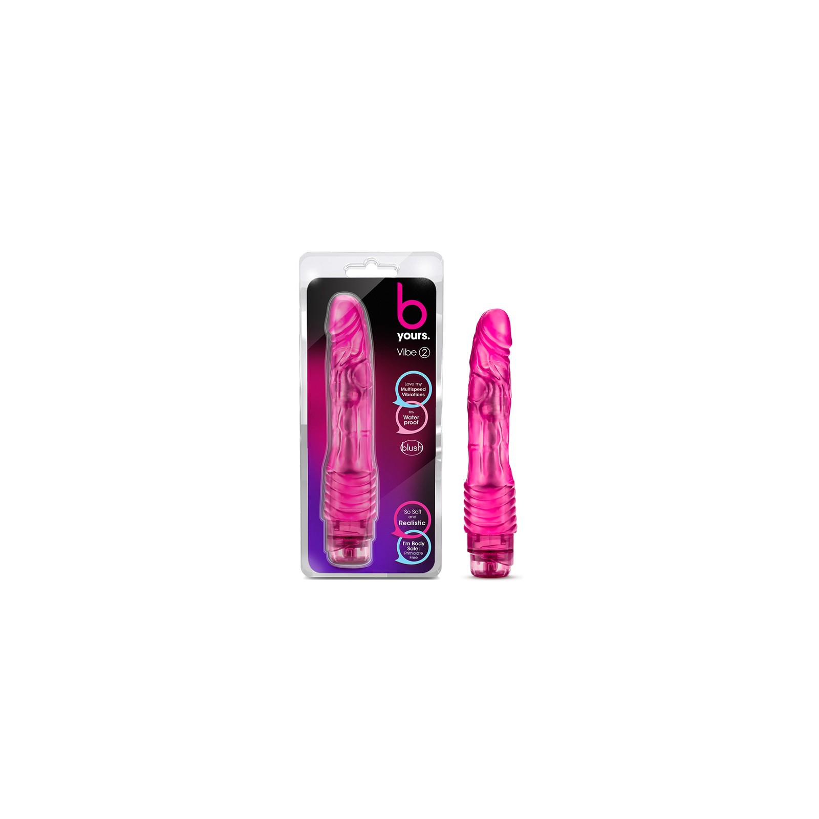 B Yours Vibe 2 Realistic Vibrating Dildo