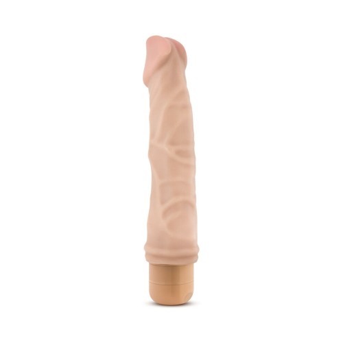 Dr. Skin Vibe 6 Realistic 8.75 in. Vibrating Dildo Beige