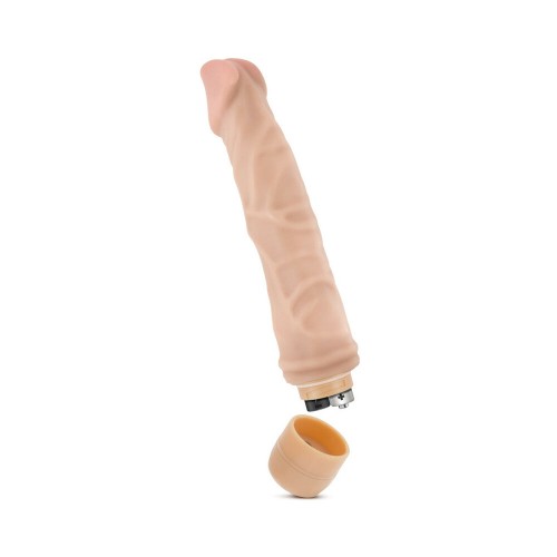 Dr. Skin Vibe 6 Dildo Vibrante Realista de 8.75 Pulgadas Beige