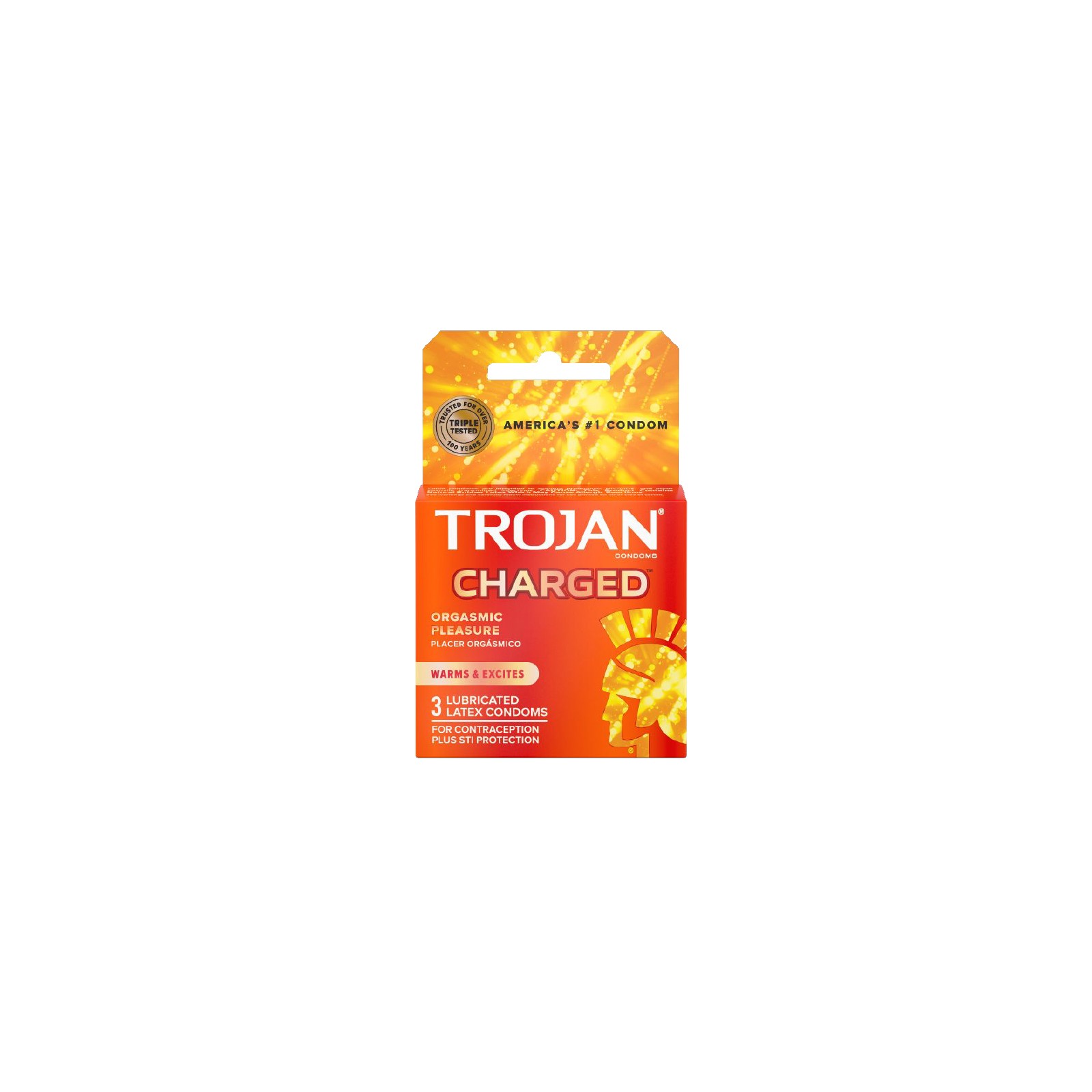 Condones Trojan Charged con Lubricante Intensificado