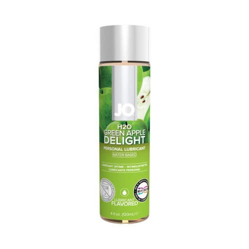 Lubricante a Base de Agua JO H2O Sabor Manzana Verde Delight 4 oz.