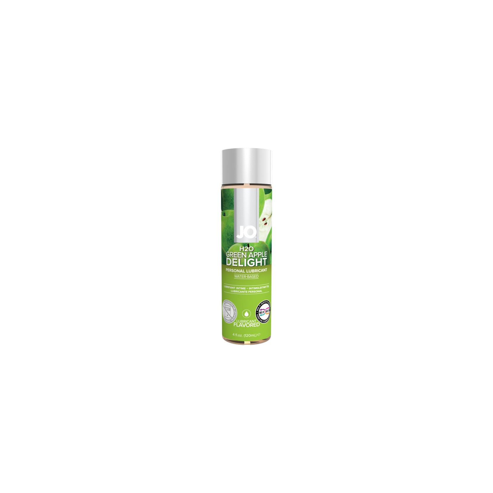 JO H2O Green Apple Delight Flavored Water-Based Lubricant 4 oz.