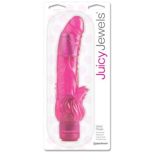 Pipedream Juicy Jewels Vivid Rose Flexible Vibrator