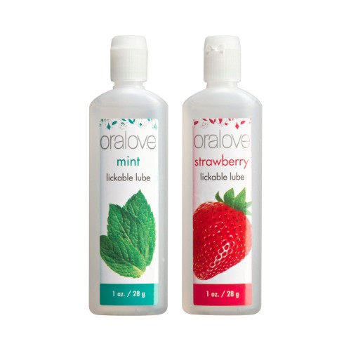 Oralove Delicious Duo Strawberry & Mint Lubricants