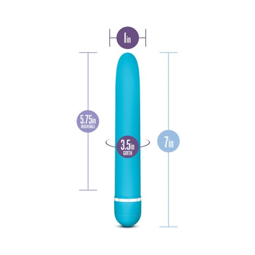 Rose Luxuriate Classic Slimline Vibrator Blue