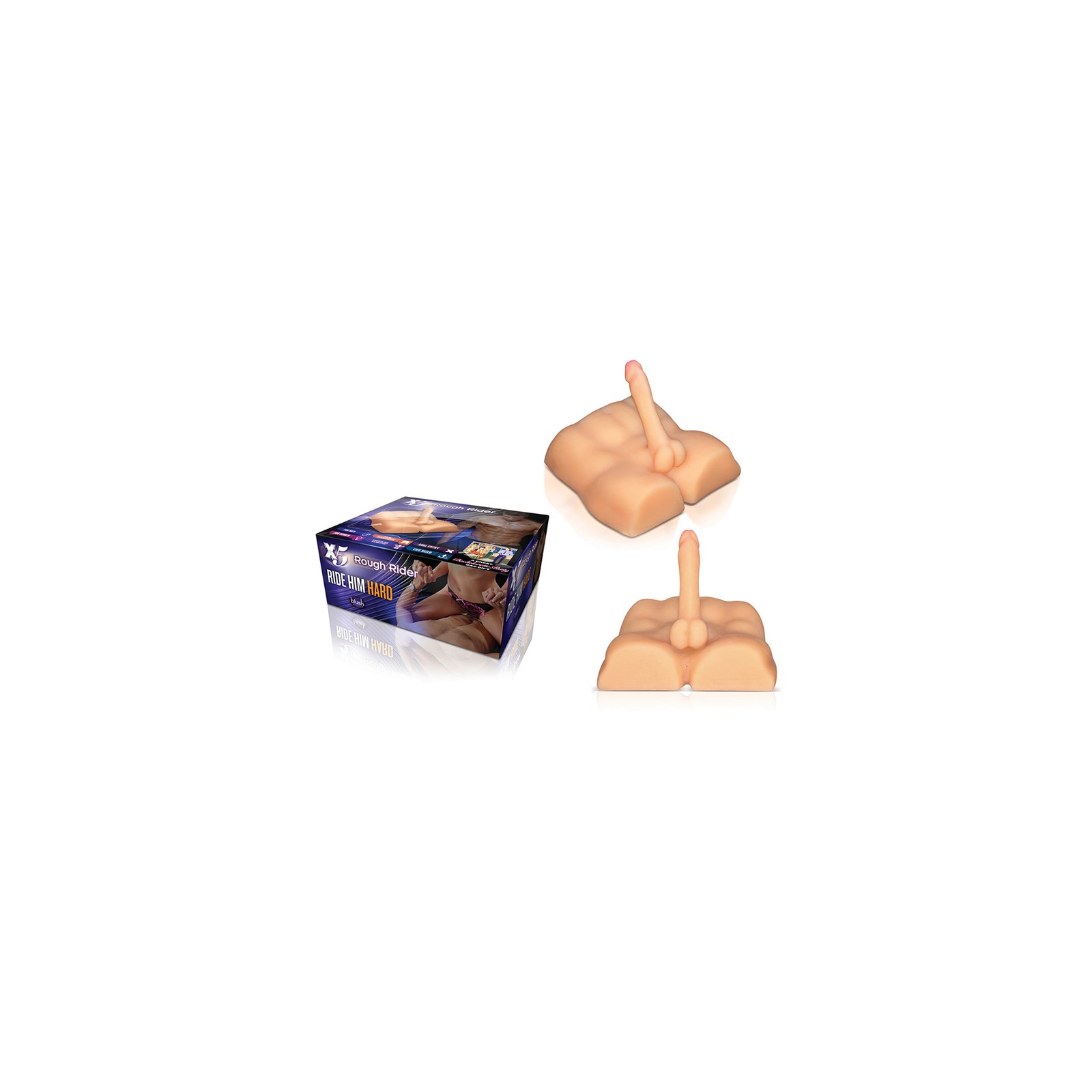 Muñeco de Placer Rough Rider X5 Men con Dildo de 7.5 in. Beige