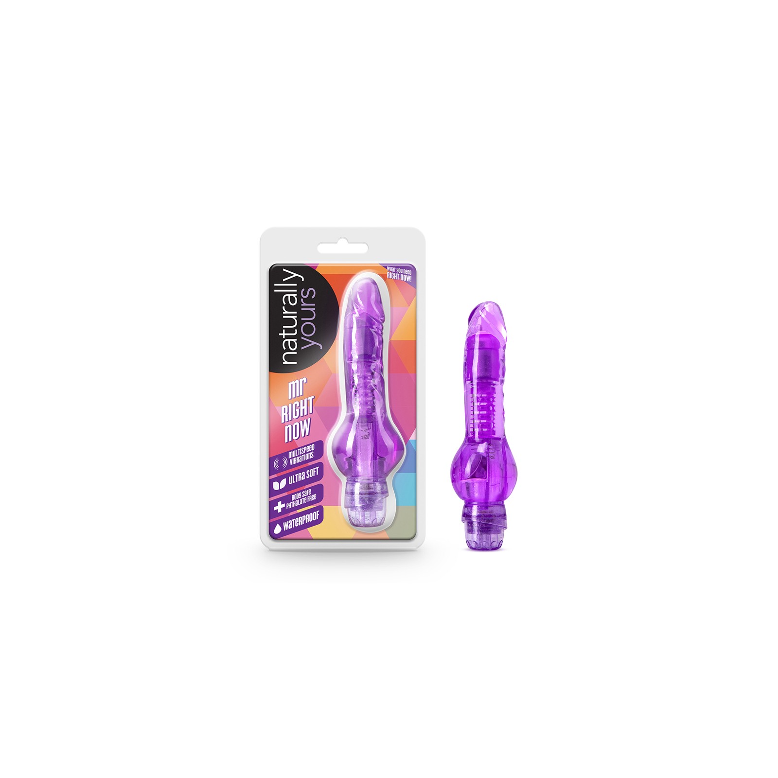 Naturally Yours Mr. Right Now Vibrador - Púrpura