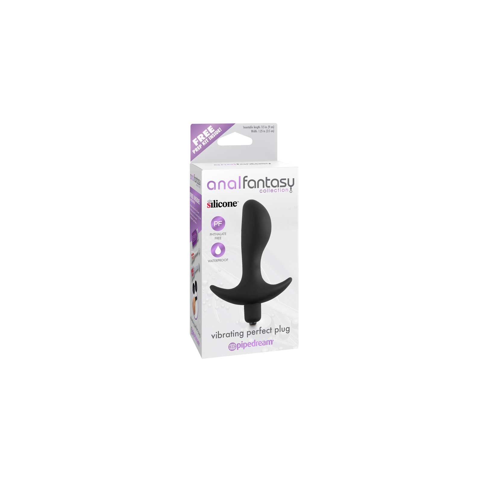 Pipedream Anal Fantasy Vibrating Perfect Plug Black