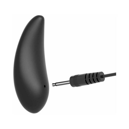 Vibrating Remote Control Silicone Anal Plug Black