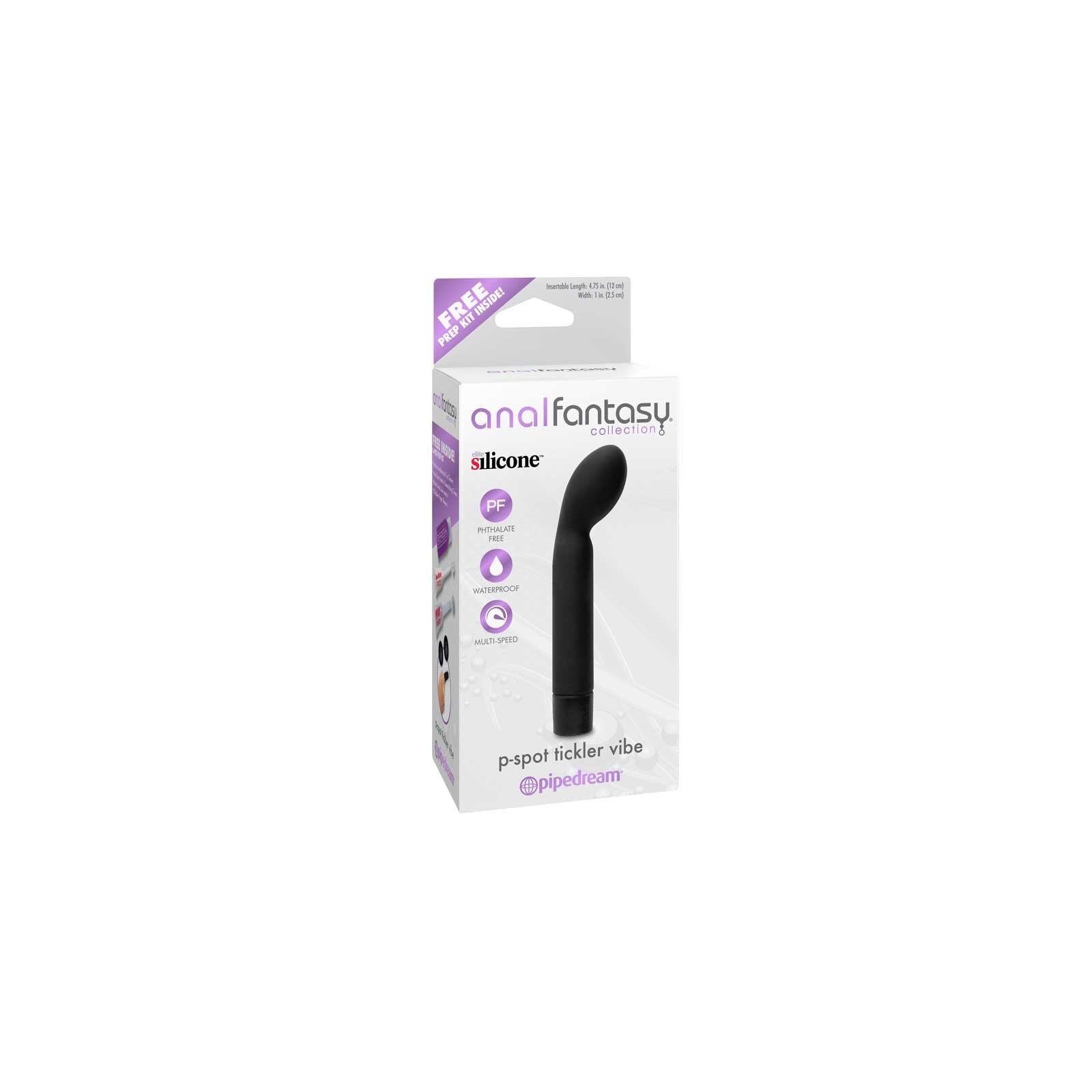 Pipedream Anal Fantasy P-Spot Tickler Vibe Black