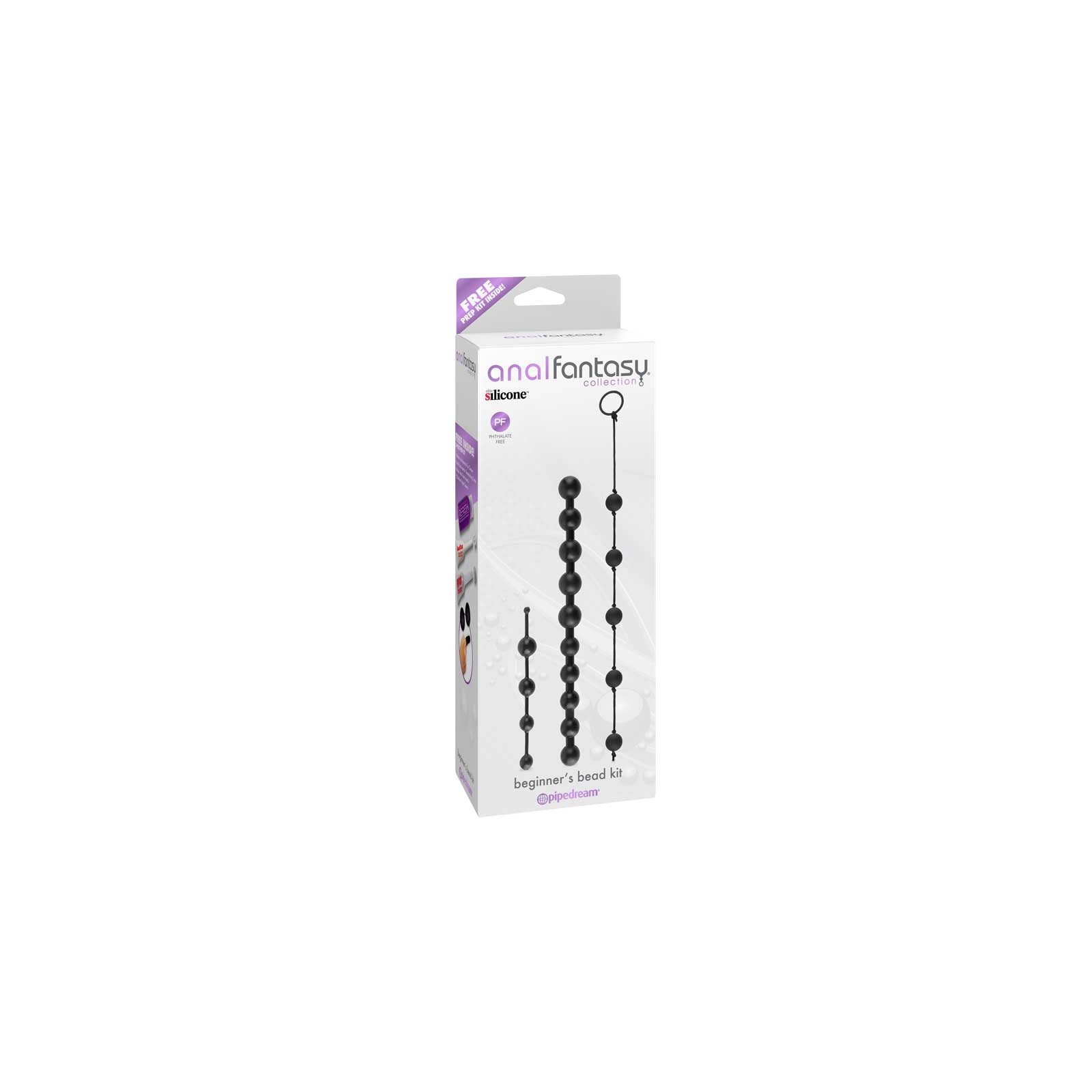 Anal Fantasy 3-Piece Bead Beginner Kit Black