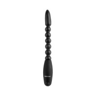 Pipedream Anal Fantasy Collection Vibrating Flexa-Pleaser Power Beads in Black - Thrilling Exploration