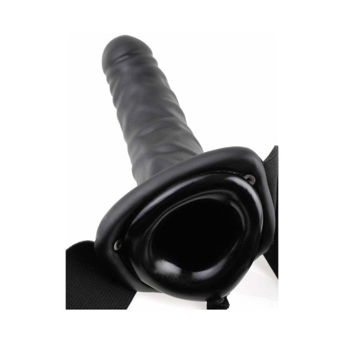 Pipedream Fetish Fantasy 8 in Vibrating Hollow Strap-On