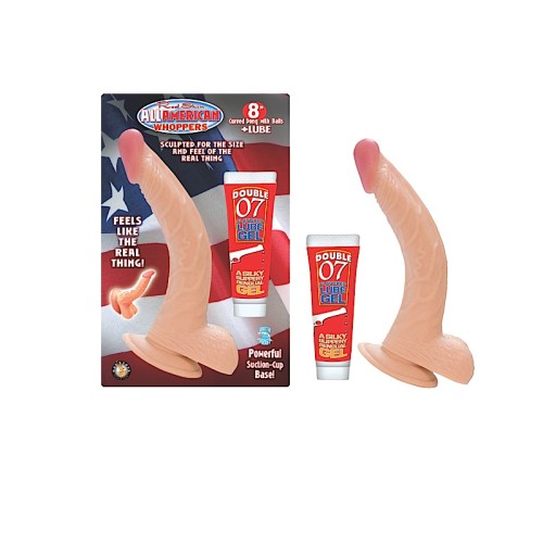 Dong Curvado All American Whoppers de 8" - Placer Realista