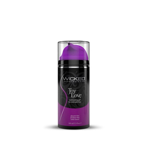 Gel Lubricante a Base de Agua Wicked para Juguetes 3.3 oz.