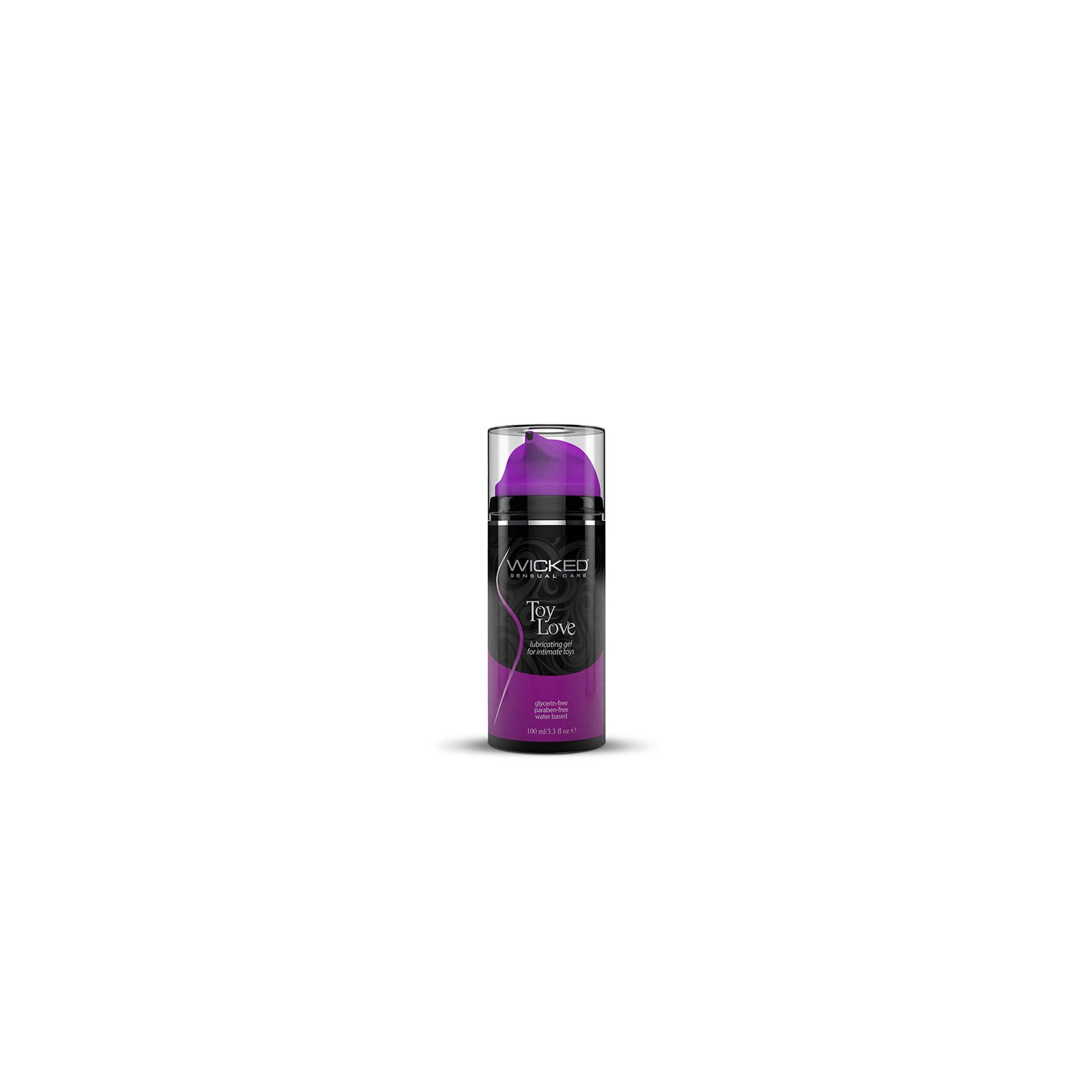 Gel Lubricante a Base de Agua Wicked para Juguetes 3.3 oz.