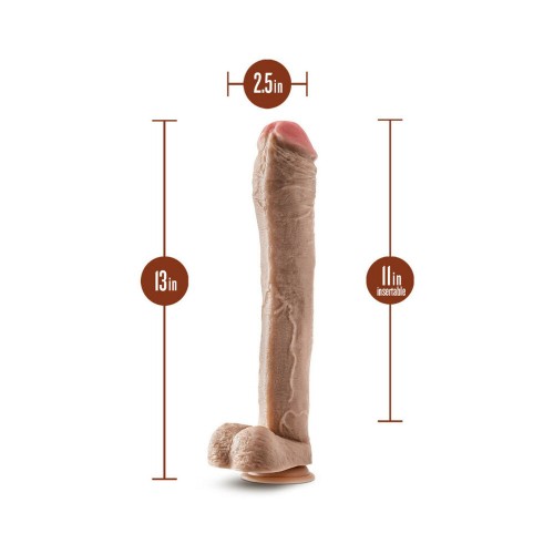 Hung Rider Lil John Realistic Dildo 13 in. Beige