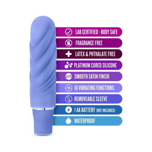 Luxe Nimbus Mini Silicone Vibrator Periwinkle Color