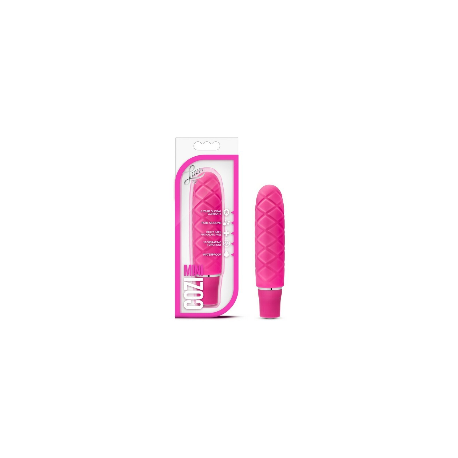 Luxe Cozi Mini Silicone Slimline Vibrator Fuchsia