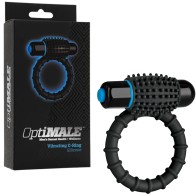 OptiMALE Vibrating C-Ring Black - Couples Pleasure Device