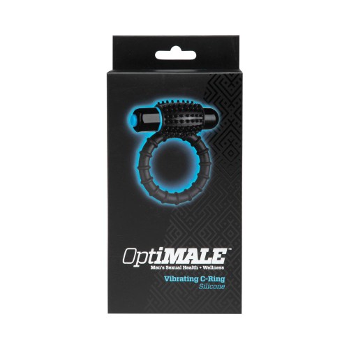 OptiMALE Vibrating C-Ring Black - Couples Pleasure Device