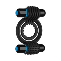 OptiMALE Vibrating Double C-Ring Black