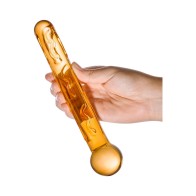 Dildo de Cristal Naranja Tickler 7.5 in.