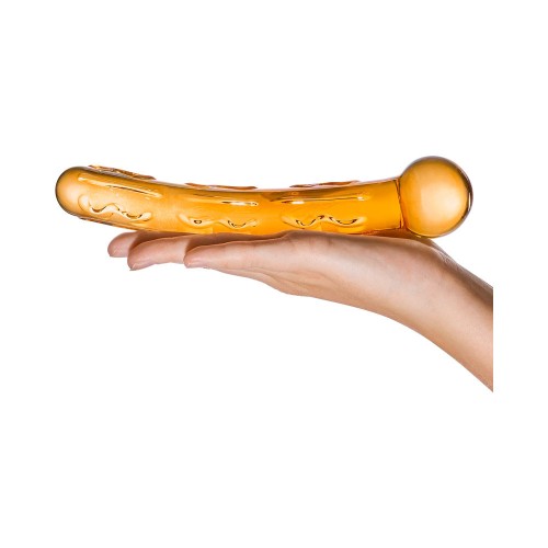 Dildo de Cristal Naranja Tickler 7.5 in.