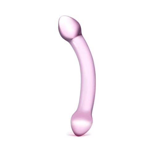 Glas Double Trouble Purple Glass Dildo