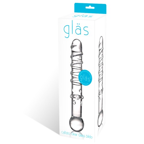 Callisto Clear Glass Dildo 7 in. for G-Spot Stimulation