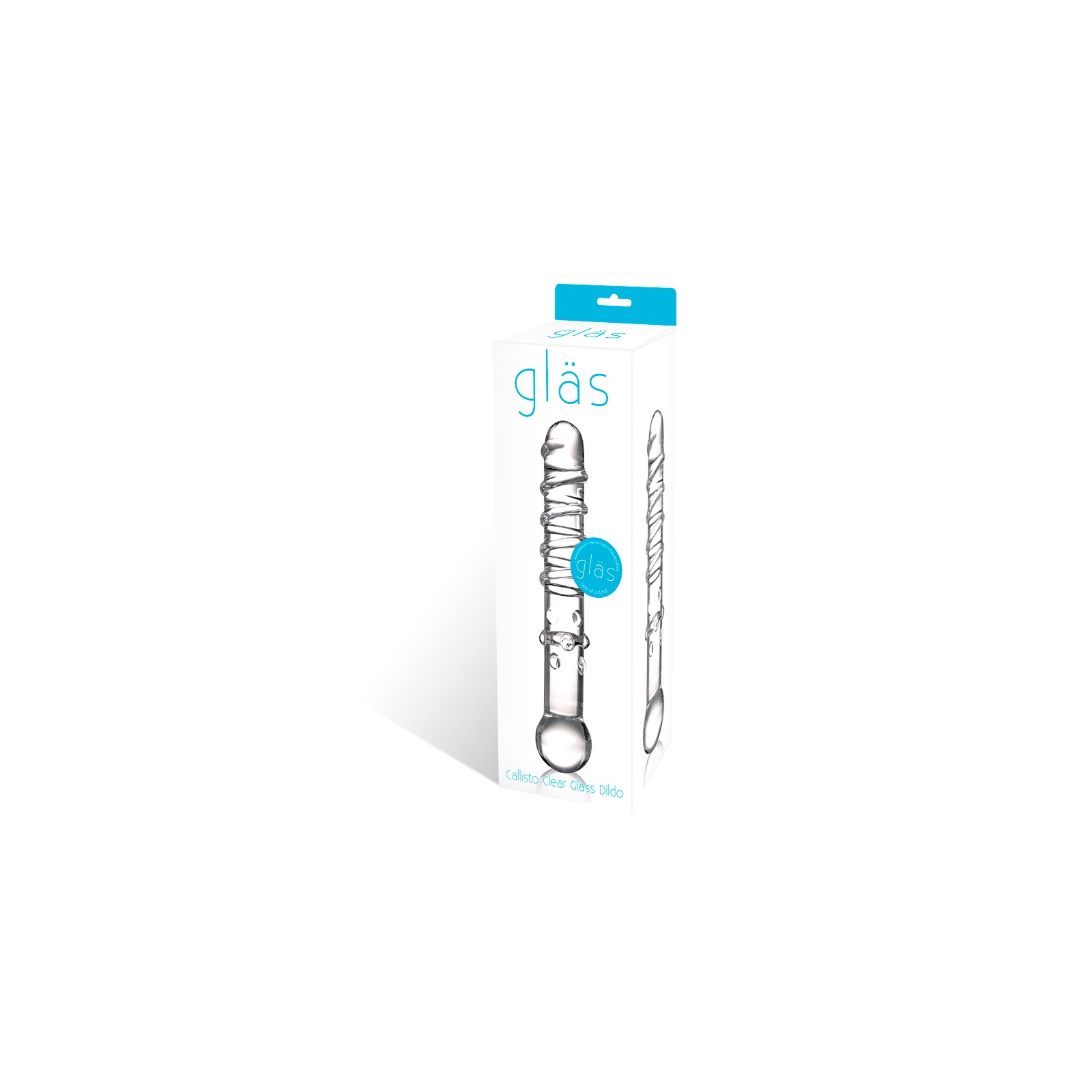 Dildo de Cristal Callisto de 7 in. para Estimulación del Punto G