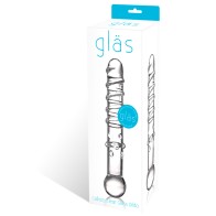 Dildo de Cristal Callisto de 7 in. para Estimulación del Punto G