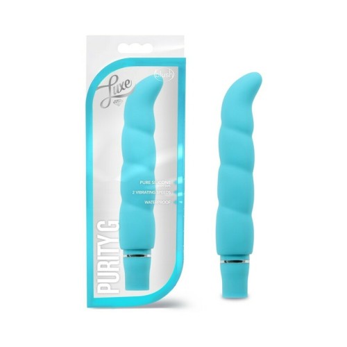 Luxe Purity G Silicone Slimline G-Spot Vibrator Aqua