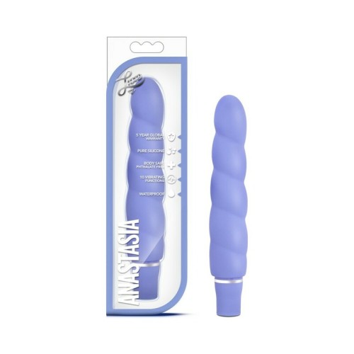 Luxe Anastasia Silicone Slimline Vibrator Periwinkle